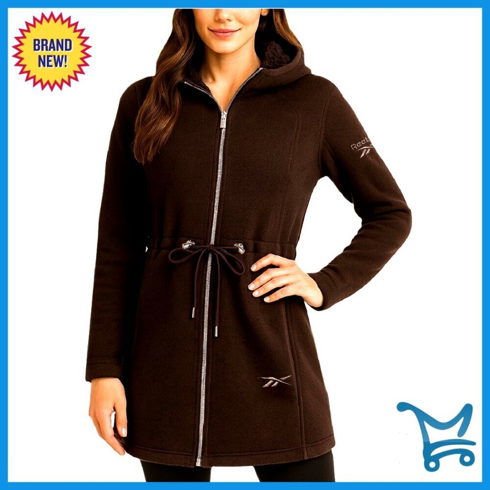 Lightweight Fleece Jacket Sherpa Lined Hooded Zip Up Casual Chic Oversized
